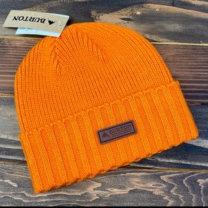 Russet Orange Burton Gringo Skully Beanie Fold Up
